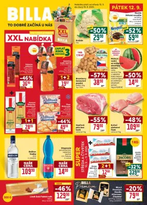 akční leták BILLA 10.9.2025-16.9.2025