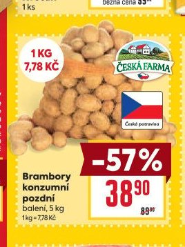 Brambory konzumní pozdní