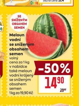 Meloun vodní se sníženým obsahem semen