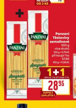 Panzani Těstoviny semolinové
