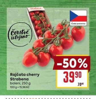 Rajčata cherry Strabena