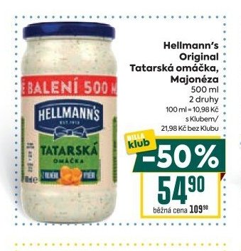 Hellmann's Tatarská omáčka, Majonéza