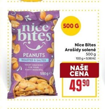 Nice Bites Arašídy solené