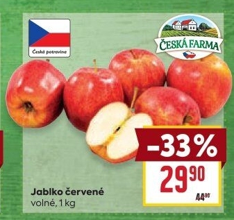 Jablka červená Česká Farma