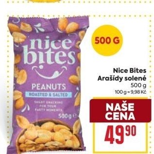 Pražené arašídy Nice Bites