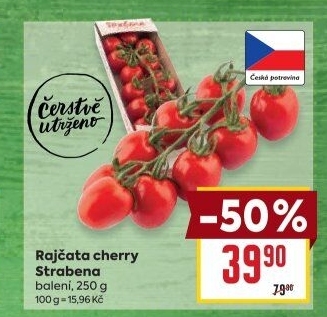 Rajčata cherry keříková Čerstvě utrženo