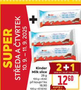 Řez mléčný Kinder