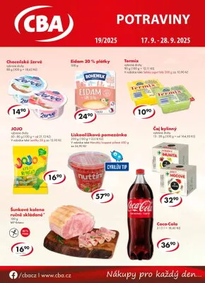 akční leták CBA 17.9.2025-28.9.2025