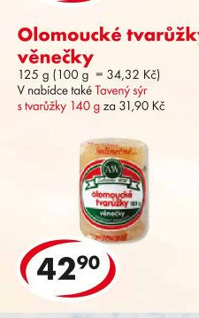 Olomoucké tvarůžky věnečky