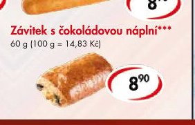 Závitek s čokoládovou náplní***