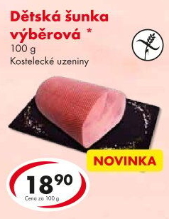 Šunka dětská výběrová Kostelecké uzeniny