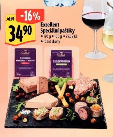 Excellent Speciální paštiky