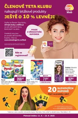 akční leták Teta drogerie 11.9.2025-23.9.2025