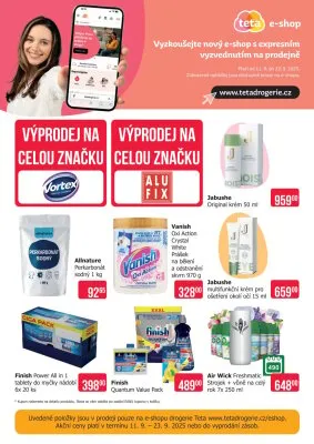 akční leták Teta drogerie 11.9.2025-23.9.2025