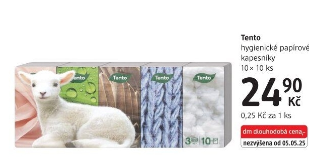 Kapesníčky papírové Tento