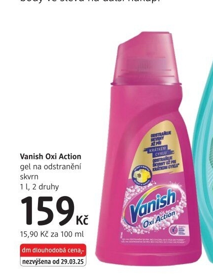 Odstraňovač skvrn gelový Vanish Oxi Action
