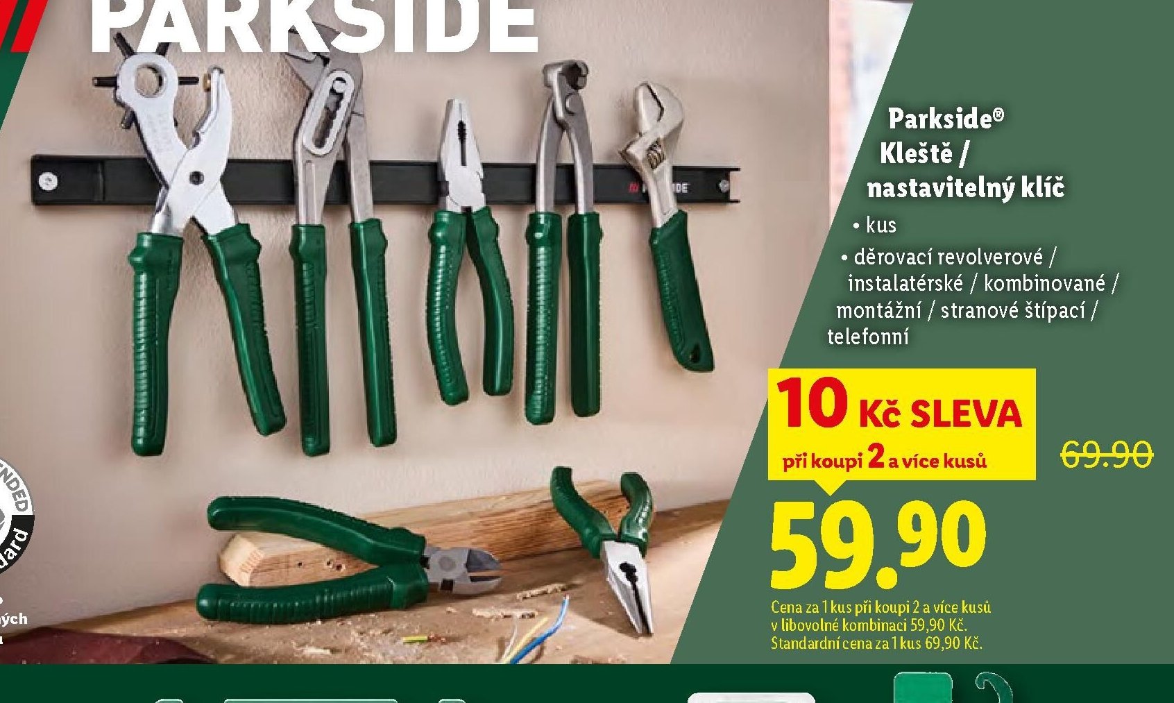 Parkside Kleště / nastavitelný klíč