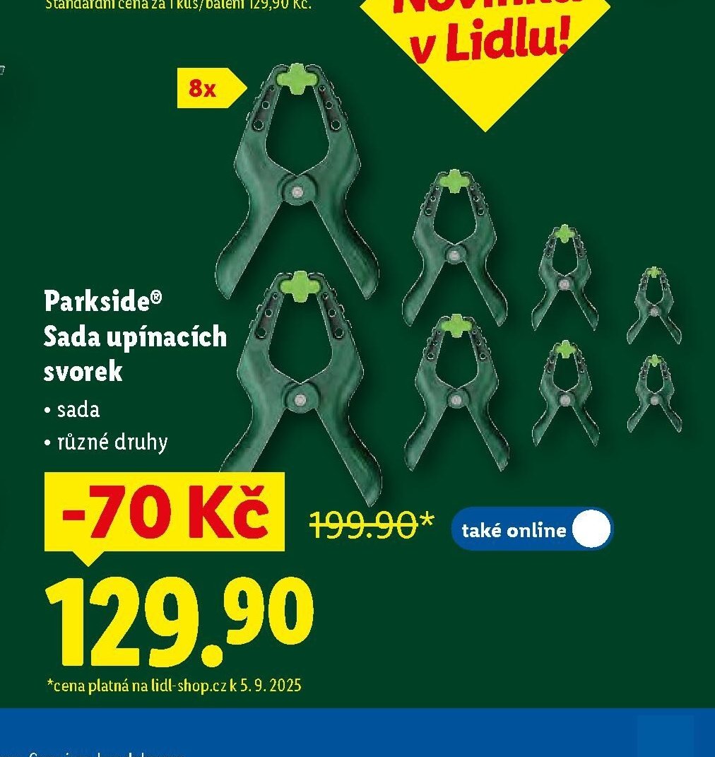 Parkside Sada upínacích svorek