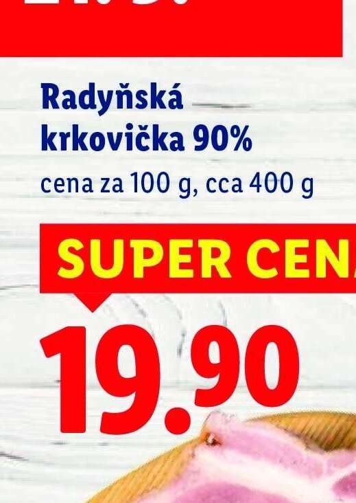 Radyňská krkovička 90%