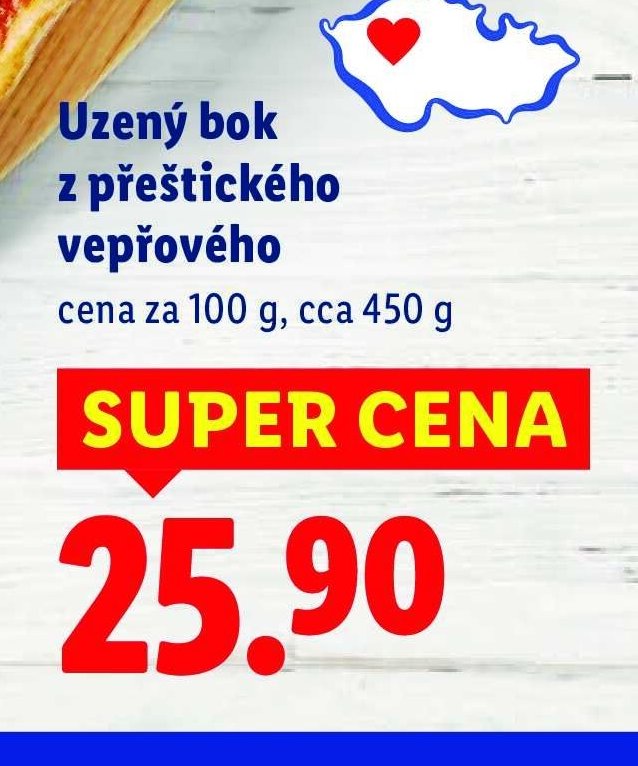 Uzený bok z přeštického vepřového