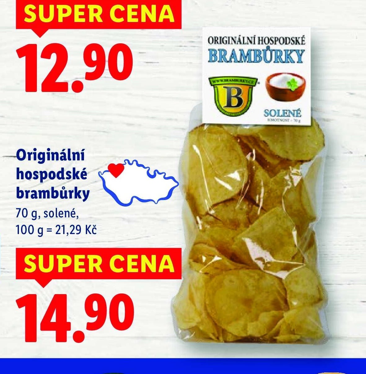 Originální hospodské brambůrky