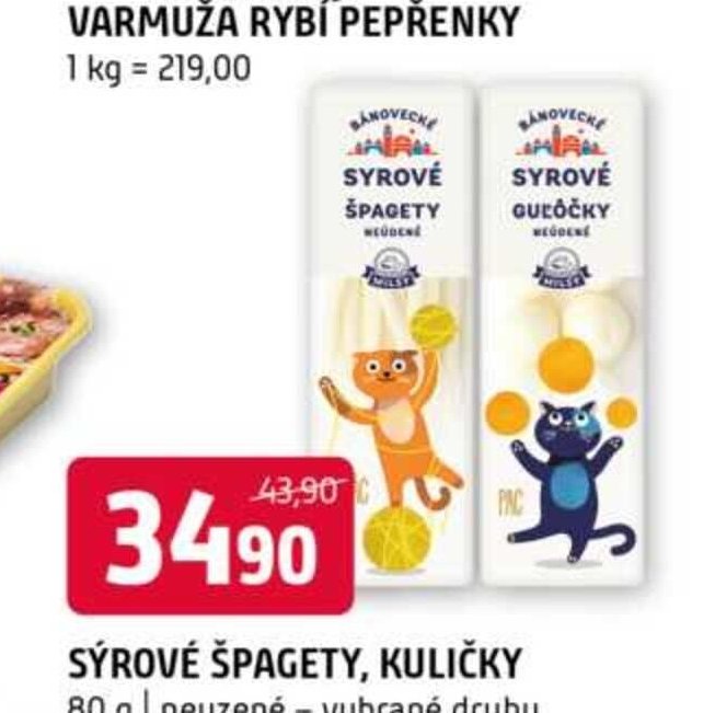 SÝROVÉ ŠPAGETY, KULIČKY