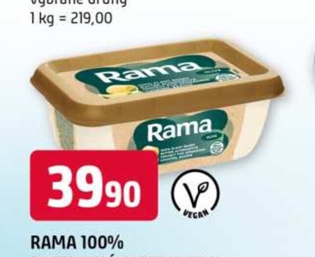 RAMA 100% ROSTLINNÁ ALTERNATIVA