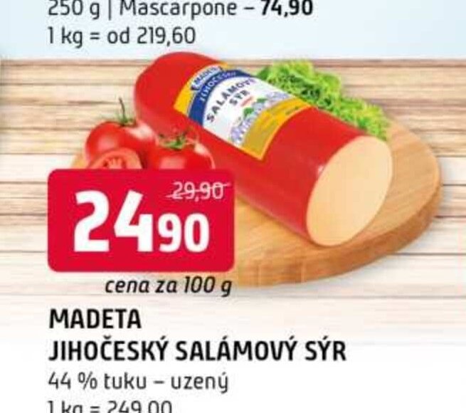 MADETA JIHOČESKÝ SALÁMOVÝ SÝR