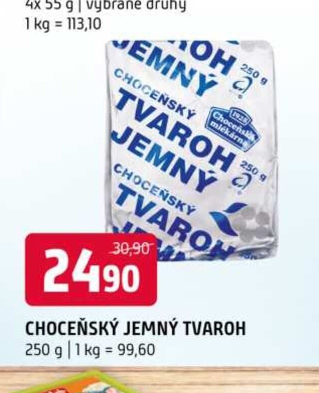 Choceňský jemný tvaroh