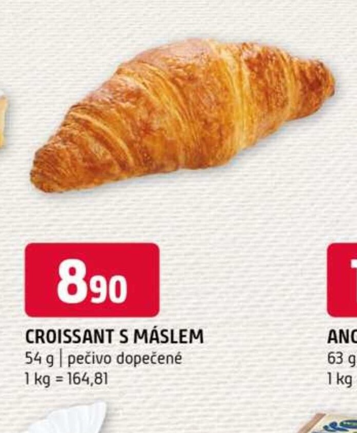 Croissant s máslem