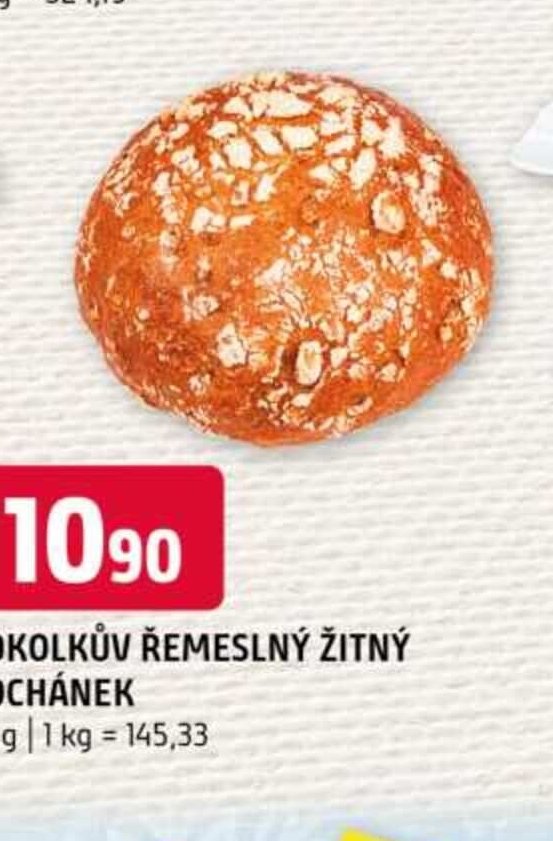 Odkolkův řemeslný žitný bochánek