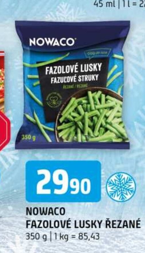 Nowaco Fazolové lusky řezané