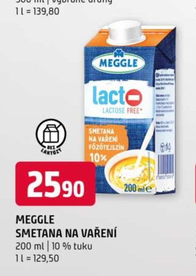 MEGGLE SMETANA NA VAŘENÍ
