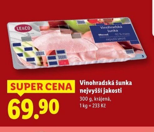 Vinohradská šunka nejvyšší jakosti