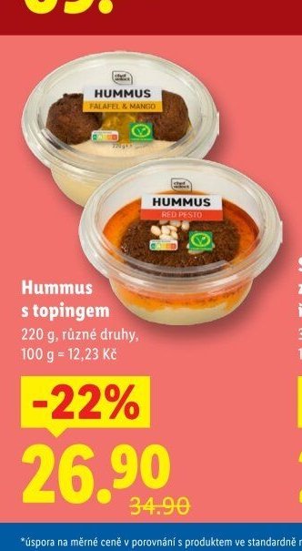 Hummus s toppingem