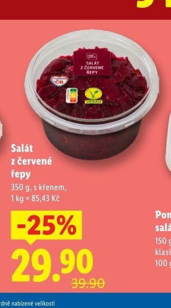 Salát z červené řepy