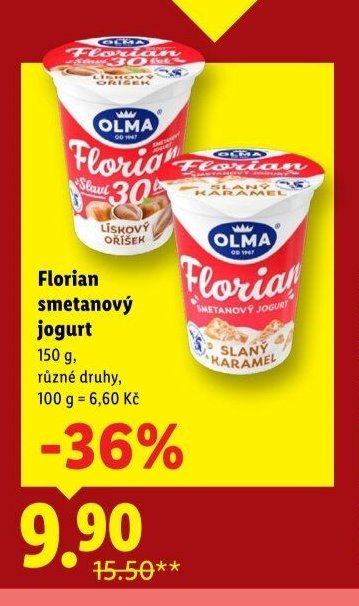 Florian smetanový jogurt