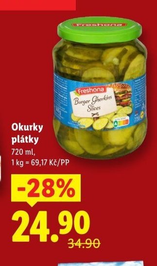 Okurky plátky