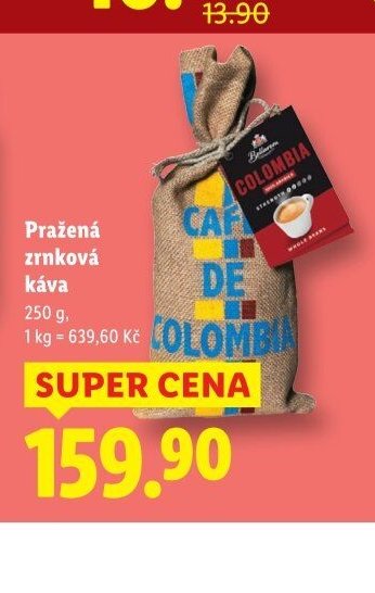 Pražená zrnková káva