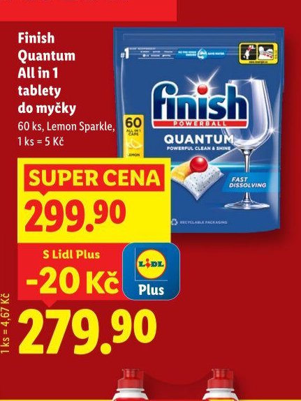 Finish Quantum All in 1 tablety do myčky