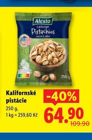 Alesto Kalifornské pistácie