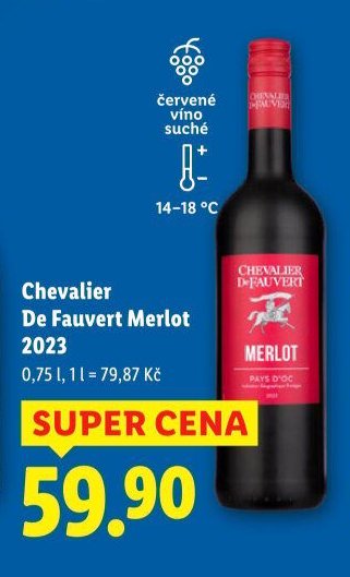 Chevalier De Fauvert Merlot 2023