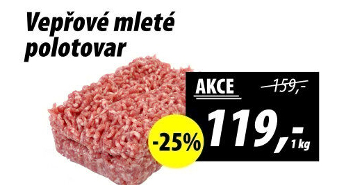 Maso mleté vepřové