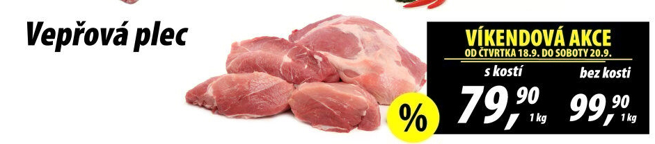 Vepřová plec s kostí