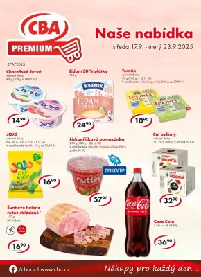 akční leták CBA 17.9.2025-23.9.2025