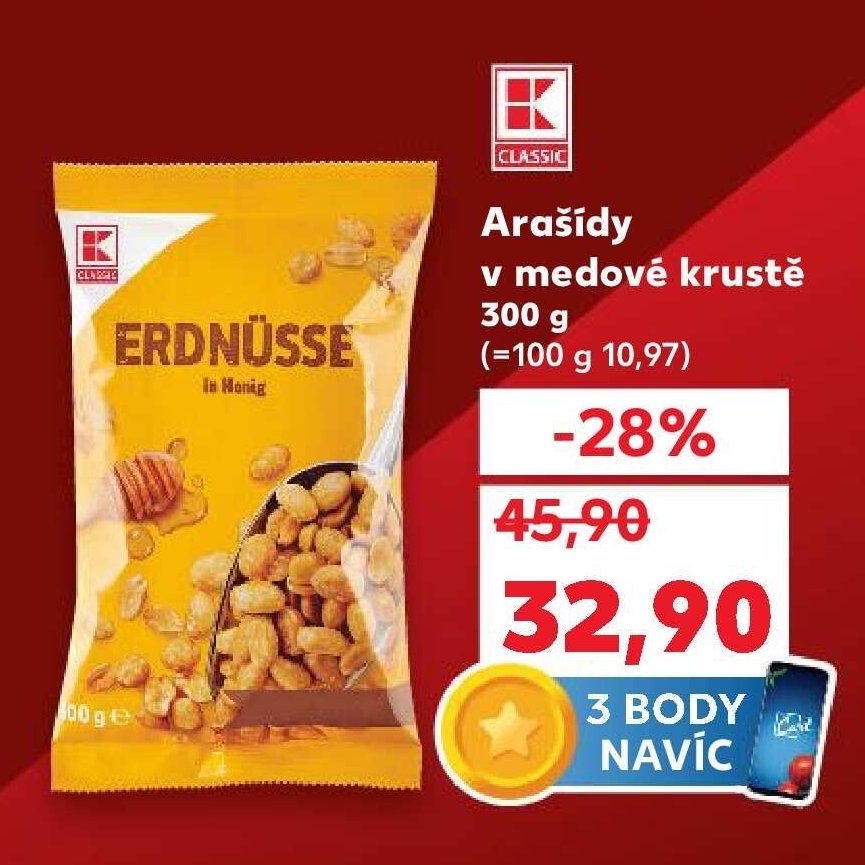 K-Classic Arašídy v medové krustě