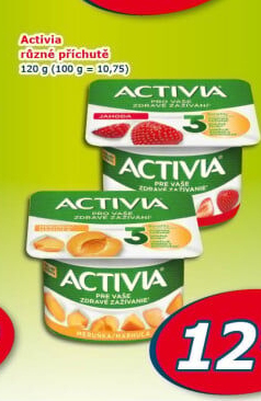 Jogurt ochucený Activia Danone