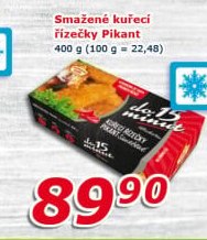 Řízečky kuřecí smažené Pikant Vodňanské kuře