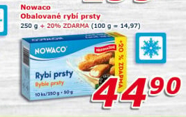 Rybí prsty předsmažené mražené Nowaco