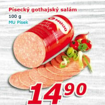 Salám Gothaj Maso uzeniny Písek